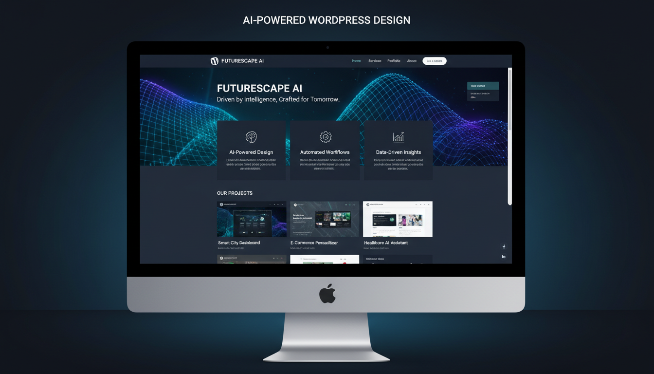 Giao diện website WordPress được thiết kế bởi AI mang tính thẩm mỹ cao - AI thiết kế web đột phá: Tự động hóa WordPress, hiệu quả vượt trội!