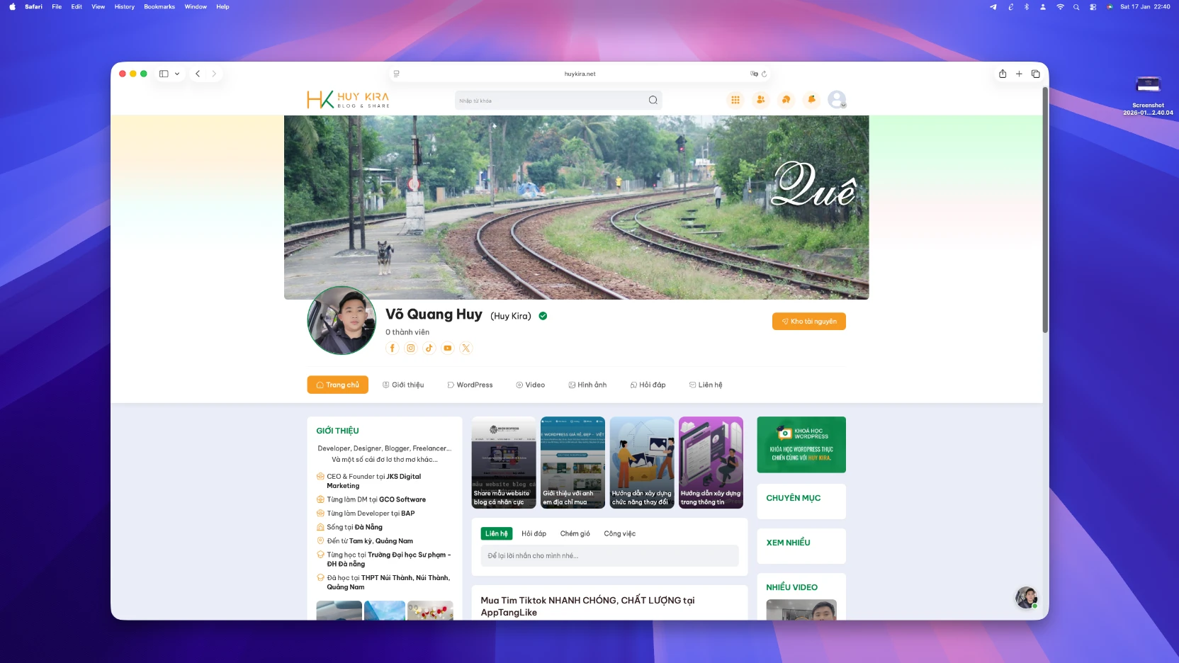 Website Blog Huy Kira