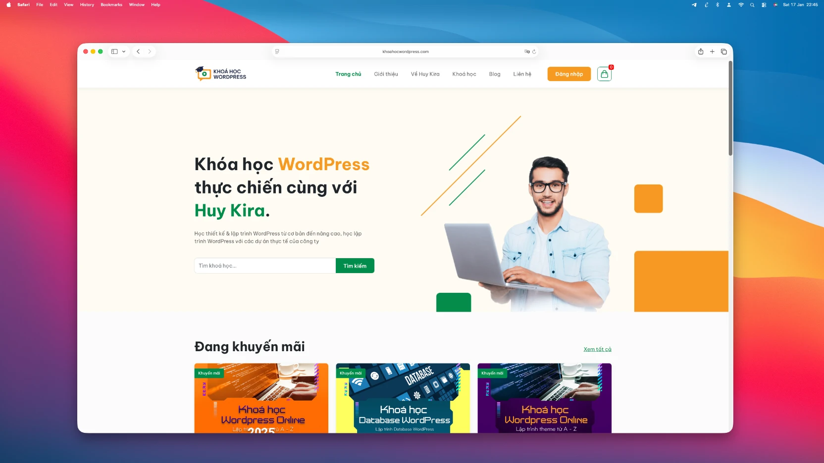 Web khóa học WordPress Online